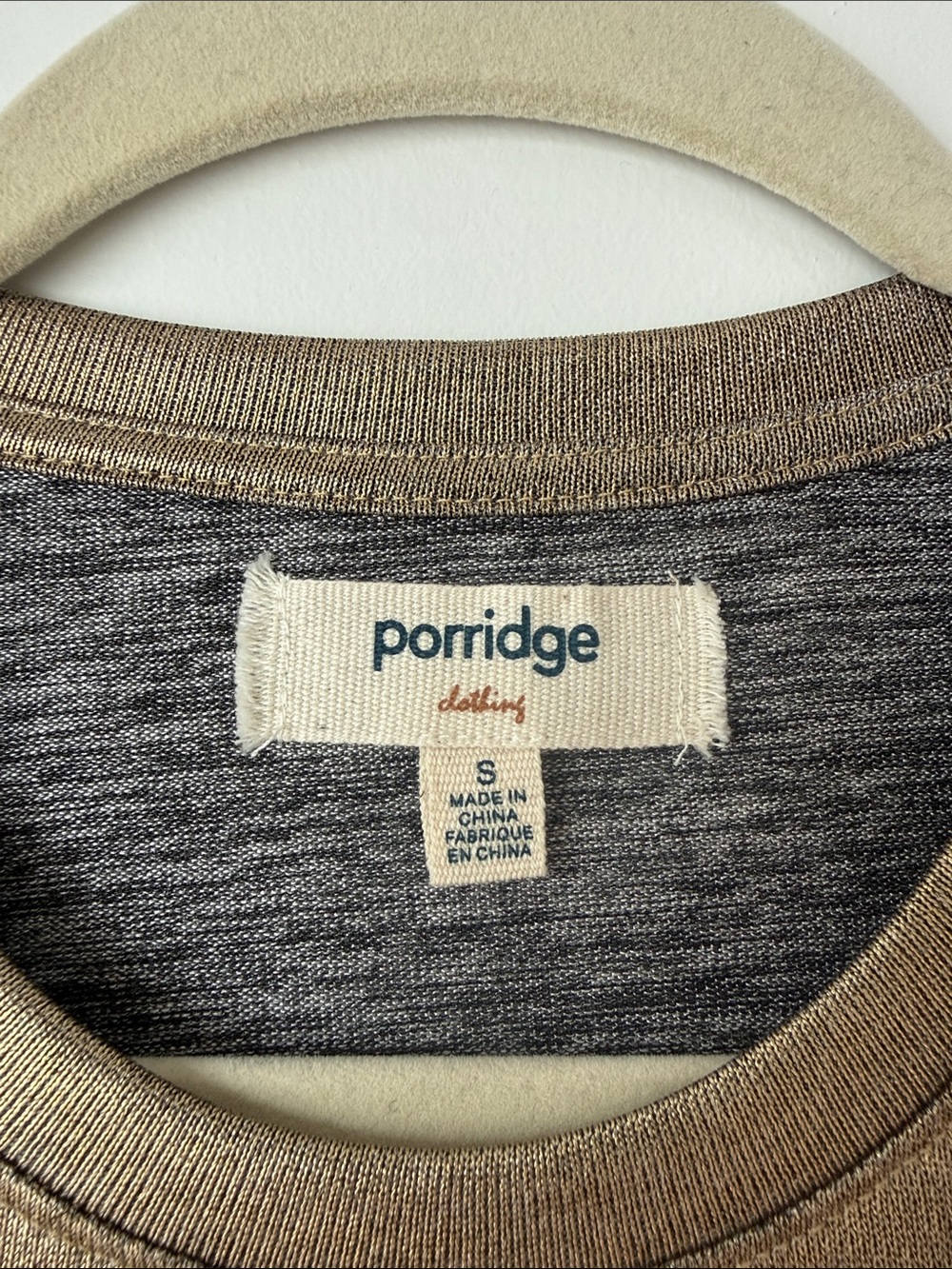 Porridge Metallic Gold Short Sleeve Tee - Picture 2 of 3